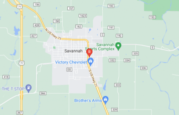 Nodaway Valley Bank location map: 301 S US Hwy 71, Savannah, MO