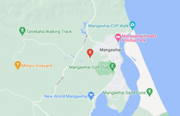 Benchmark Build location map: 62d Jack Boyd Dr, Mangawhai, Northland