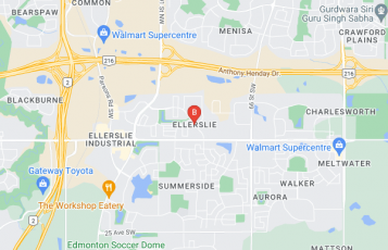 New Video Marketing location map: Ellerslie, Edmonton, AB