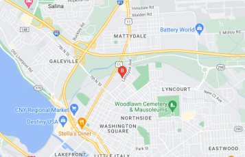 Best In Town Plumbing Syracuse location map: 15 Dippold Ave, Syracuse, NY