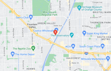 Hardwood Galleria Design Center location map: 11240 Talbert Ave, Fountain Valley, California