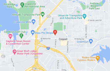 Towing In Coppell location map: 680 S Royal Ln #200, Coppell, TX