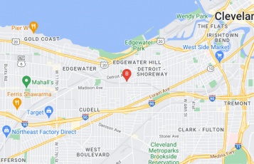 Shed Shuttle location map: Cleveland, OH 44102, Cleveland, Ohio