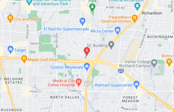 Flatbed Towing & Roadside Assistance location map: 13140 Coit Rd #113, Dallas, TX