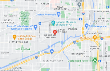 A1 Chicago Limousine and SUV location map: 1, Chicago, IL