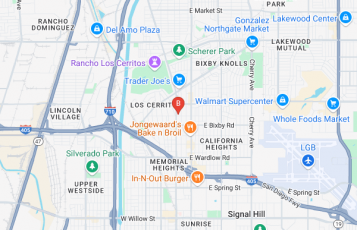 Raymond Douglas, MD PhD location map: 3900 Long Beach Blvd, Long Beach, California