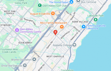 Oakville Rustproofing location map: 670 Fourth Line, Oakville, Ontario