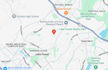OC Website Designs location map: Serrano Ct, Lake Forest, CA