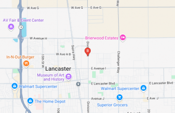 AA2 Auto Salvage and Recycling location map: 45509 Division St, Lancaste, CA