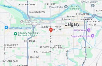 Electrical Connection location map: 1500 14th St SW #36, Calgary, Alberta